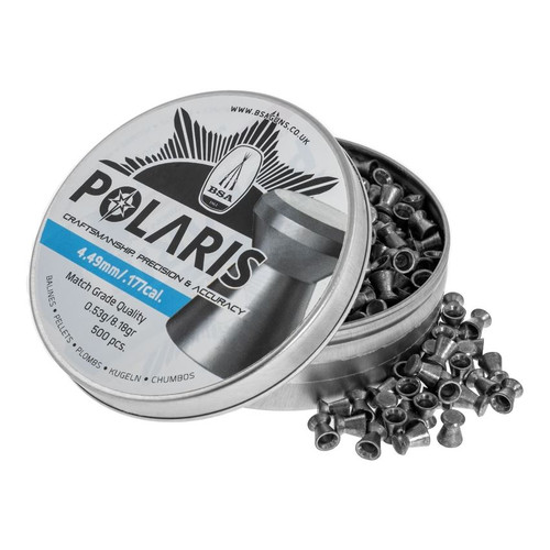 BSA Polaris Airgun Pellets .177 8.18gr Tin of 500 BSA Polaris Airgun Pellets .177 8.18gr Tin of 500