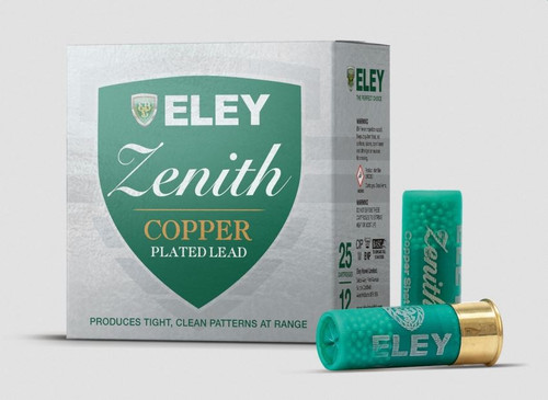 Eley Zenith 12G 36g #4 Copper Plated Lead Box of 25 Eley Zenith 12G 36g #4 Copper Plated Lead Box of 25