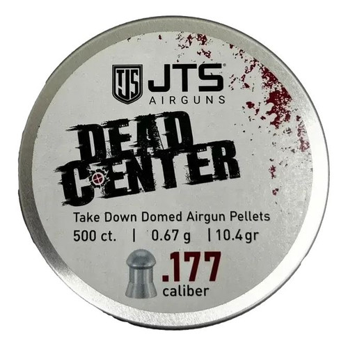 JTS Dead Center 10.4gr .177 Airgun Pellets Tin of 500