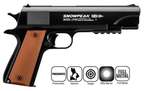 Artemis Snowpeak LP400 Pre-Compressed Air Pistol .177 Pellet
