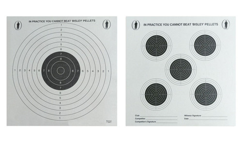 Paper Targets 14cm Trade Pack of 1000 Grade 1 by Bisley 5+1 Double Sided