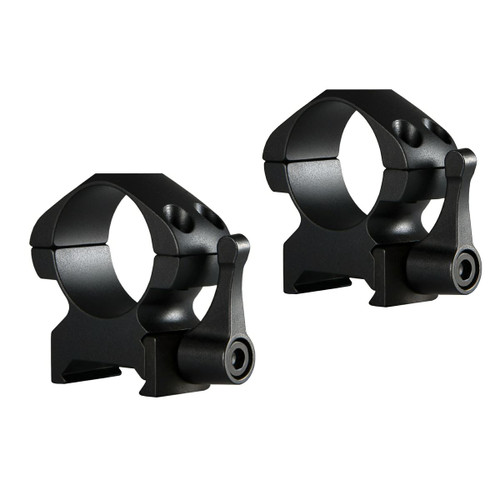 Hawke Rifle Scope Precision Steel Ring Mounts 1 inch Medium With Lever