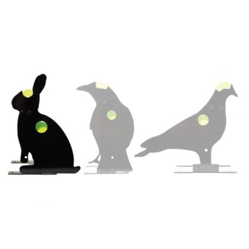 Gr8fun Kill Zone Targets Bunny Metal Silhouette with resetting paddles