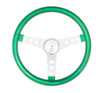 Grant Steering Wheel Mtl Flake Green/Spoke Chrm 15 - GRT8462