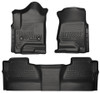 Husky 15-   GM 2500HD Crew Cab Floor Liners Black - HSK98231