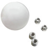 Lokar Shift Knob 2-1/4in White  - LOKSK-6883