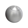 Lokar 2in Shift Knob Solid Round Satin w/Button - LOKSK-6920