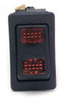 Painless Rocker Switch Red  - PWI80401