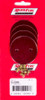 Quick Fuel 2in Throttle Plates Red Anodized (4 Pack) - QFT9-228R