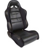 Scat Sportsman Racing Seat - Left - Black Vinyl/Vlour - SCA80-1605-61L