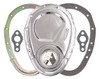 Trans-Dapt SBC 2-Piece Timing Cover Chrome - TRA8909