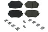 Posi-Quiet Ceramic Brake Pads with Shims and Har