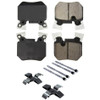 Posi-Quiet Ceramic Brake Pads with Shims and Har