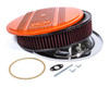 Holley 14 x 3 Air Cleaner Finned Bowtie Orange