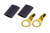 QuickCar Racing Products Ring Terminal 3/8 8-10 GA. Pair w/Heat Shrink