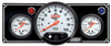 QuickCar Racing Products 2-1 Gauge Panel OP/WT w/ 5in Tach Black
