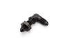 Alum 90 Deg Bulkhead Union #3 Flare Black