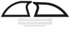 Dominator Sail Panel Pair Late Model Black - DOM830-BK