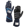 OMP FIRST GLOVES FIA 8856-20 18 MY2025 NAVY BLUE / CY - OMPIB0-0776-B01-244-L
