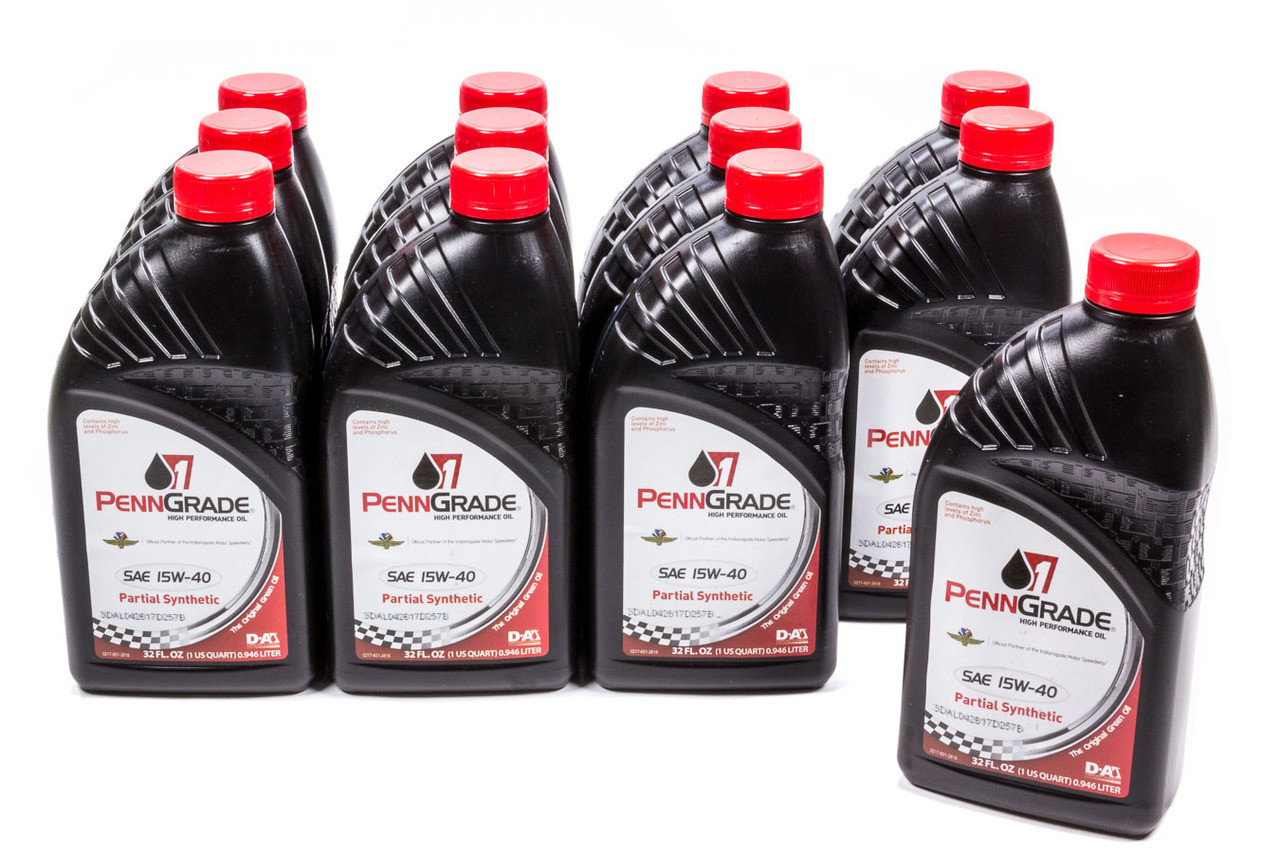 PennGrade 15w40 Racing Oil Cs/12Qt Partial Synthetic - BPO71586-12