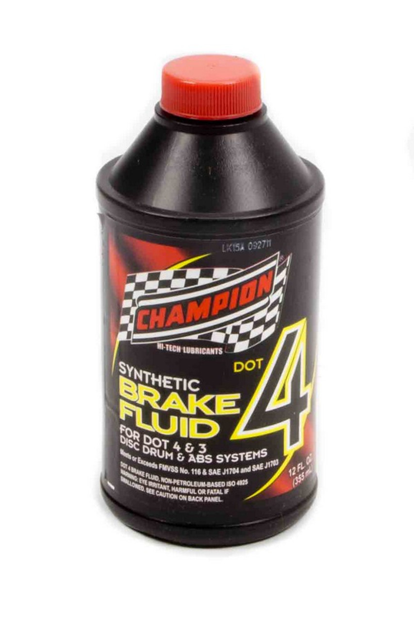 Champion Brake Fluid DOT 4 12oz.  - CHO4054K