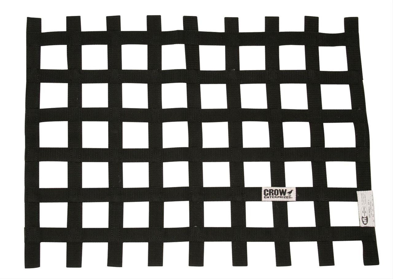 Crow Sprint Car Window Net Black SFI 37.1 Approved - CRW11614