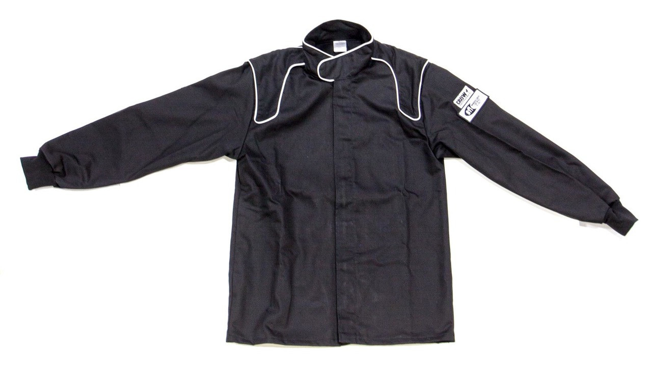 Crow Jacket 1-Layer Proban Black Large - CRW25024