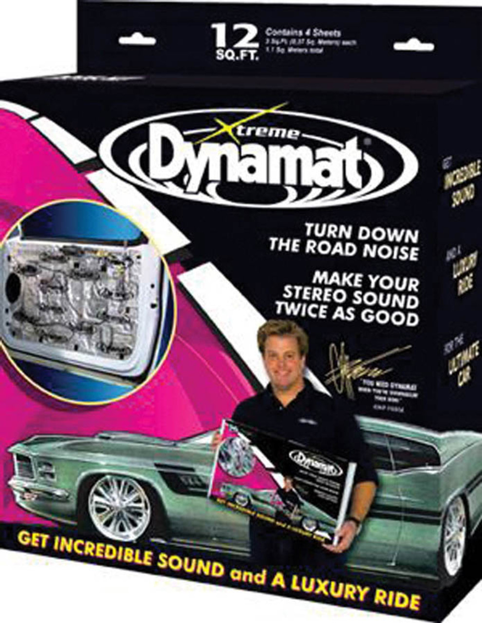 Dynamat Dynamat Extreme Door Kit 4 Sheets 12in x 36in - DMT10435