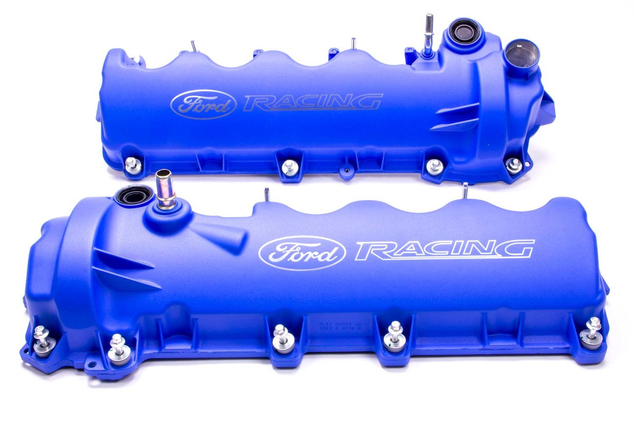 Ford 4.6L 3-Valve V/C Blue Powder Coated w/Logo - FRDM6582-FR3VBL