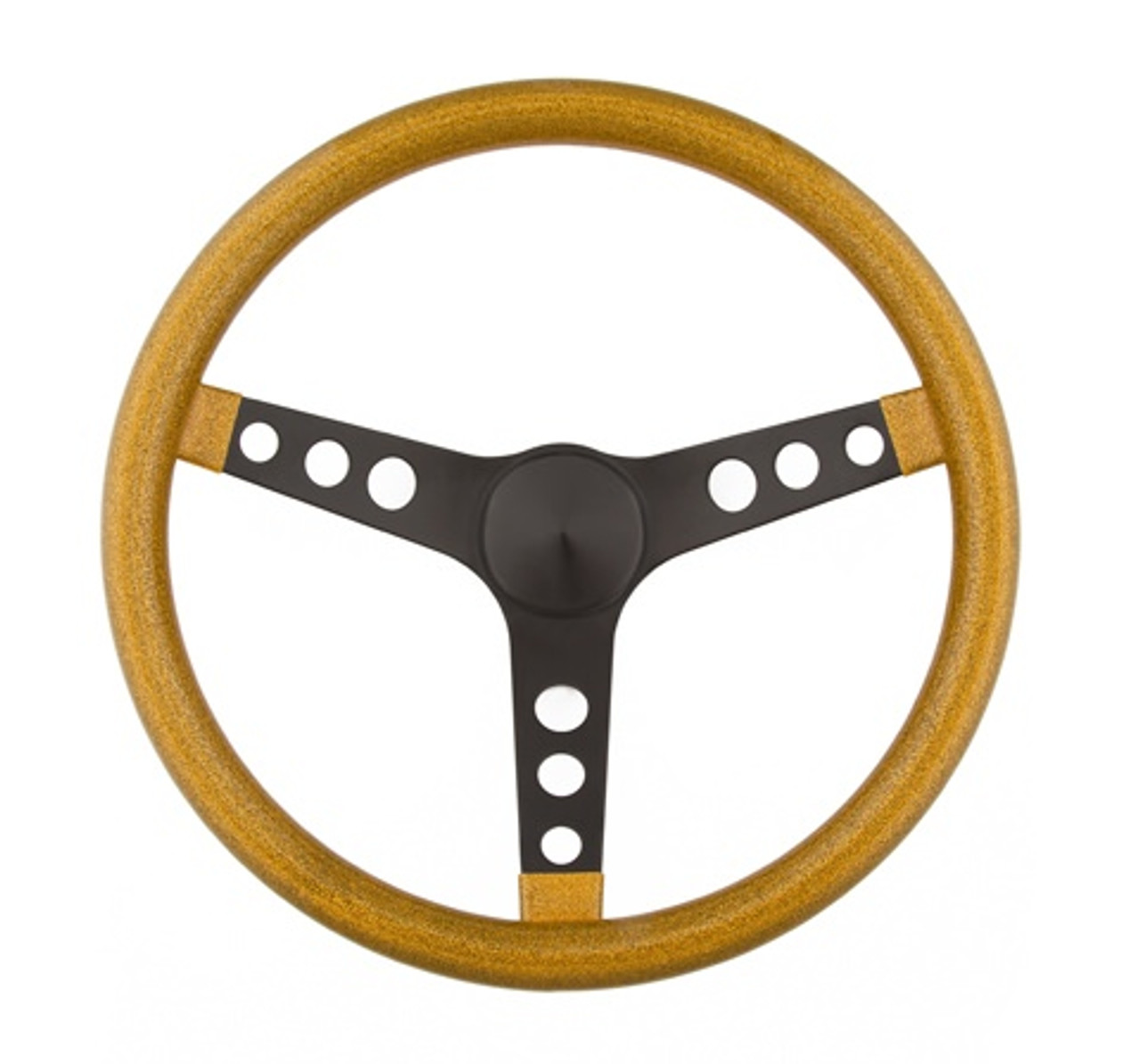 Grant Steering Wheel Mtl Flake Gold/Spoke Blk 13.5 - GRT8457