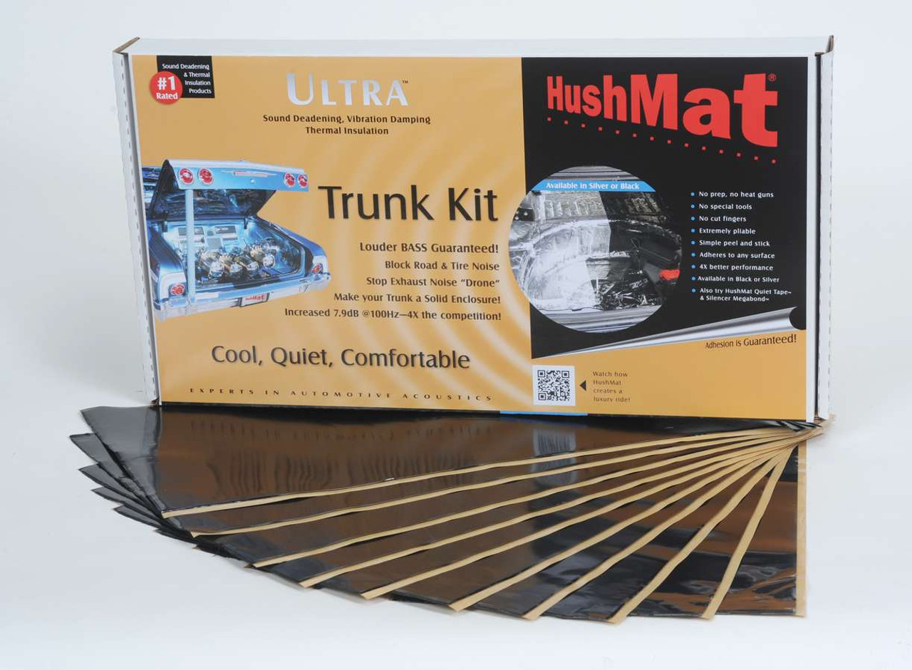 Hushmat Ultra Trunk Kit- 10 pc 12in.x23in. Black - HMT10300