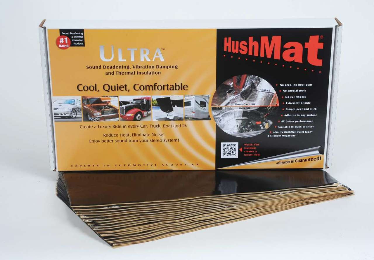 Hushmat Ultra Floor/Dash Kit- 20 pc 12in.x23in. Black - HMT10400