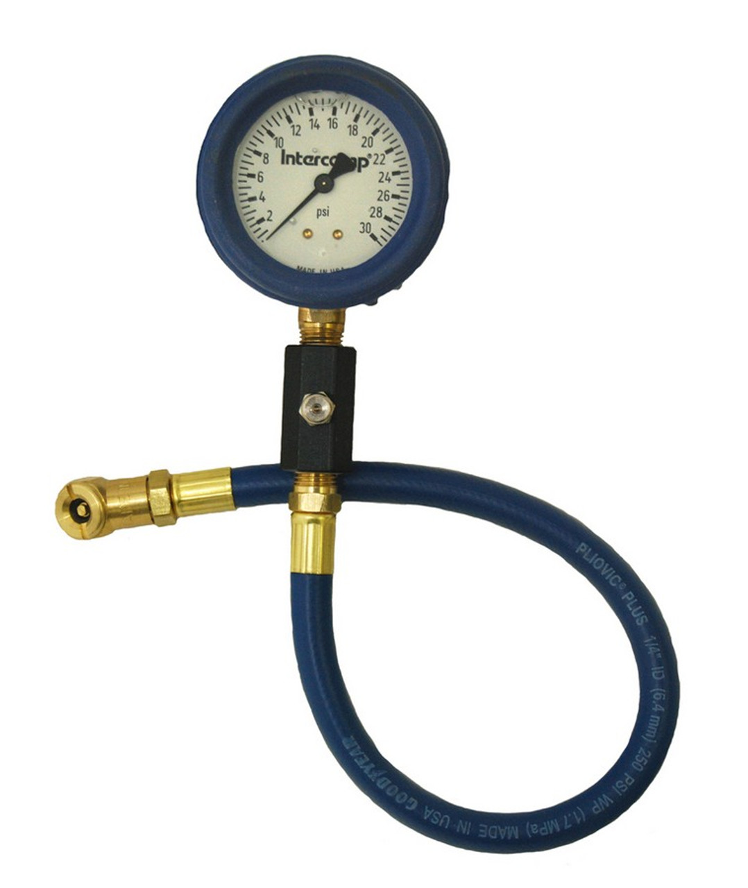 Intercomp Deluxe Air Gauge 2.5in 0-30 Liquid Filled - INT360066