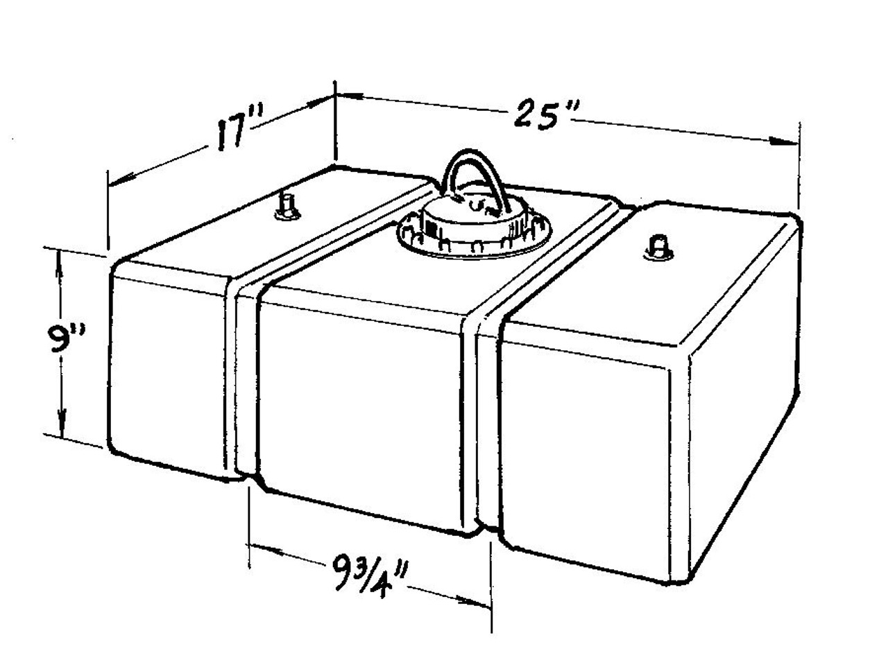 Jaz 16-Gallon C/T Fuel Cell  - JAZ200-016-01