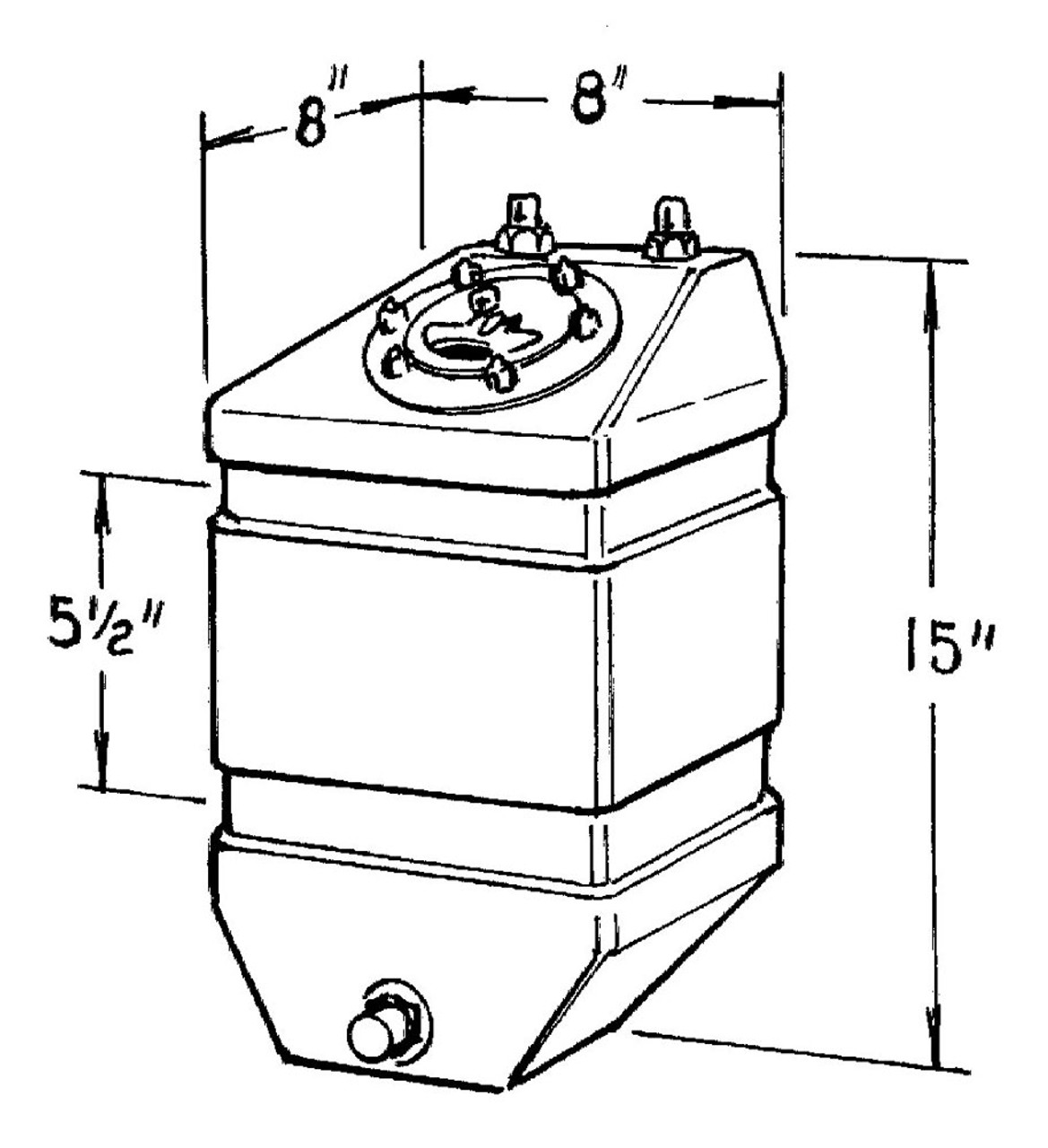 Jaz 3-Gallon Pro Drag Fuel Cell - JAZ220-303-01