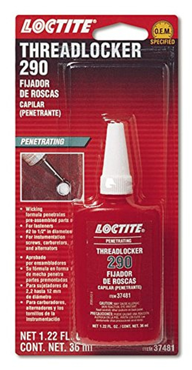 Loctite Threadlocker 290 Wicking Green 36ml/1.22oz - LOC492144