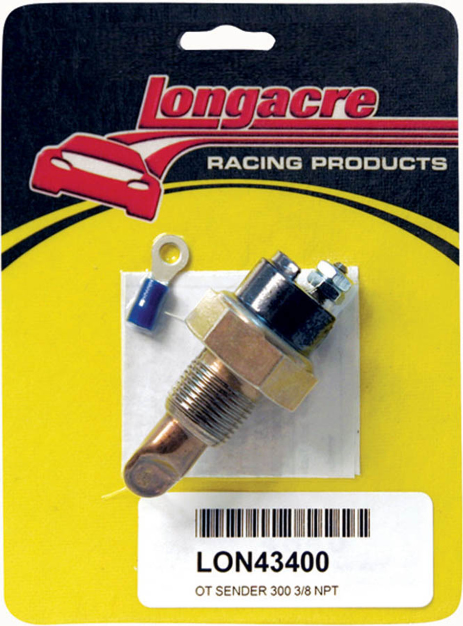 Longacre Oil Temp Sender 3/8in. NPT 300 Deg - LON52-43400