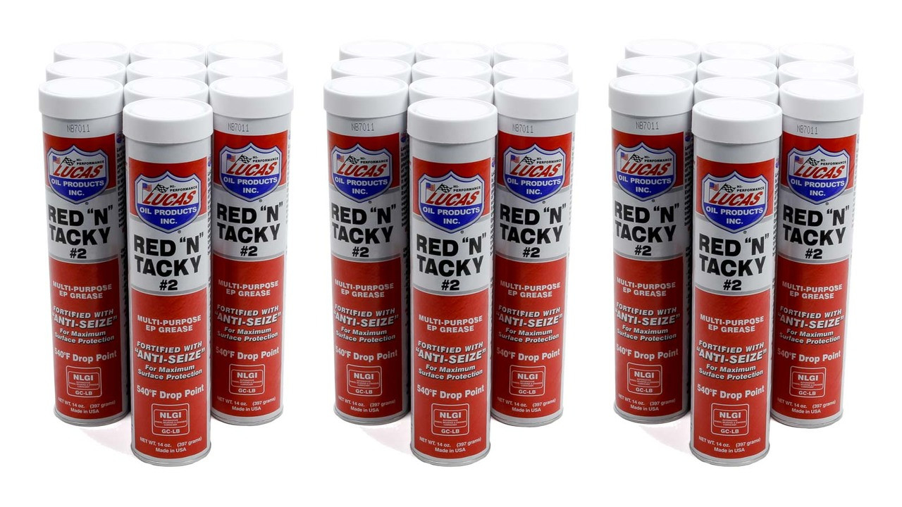 Lucas Red-N-Tacky Grease Case/30-14oz Tube - LUC10005-30