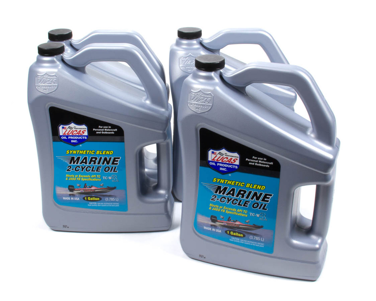 Lucas Marine Oil 2 Cycle Case 4 x 1 Gal Syn. Blend - LUC10861-4