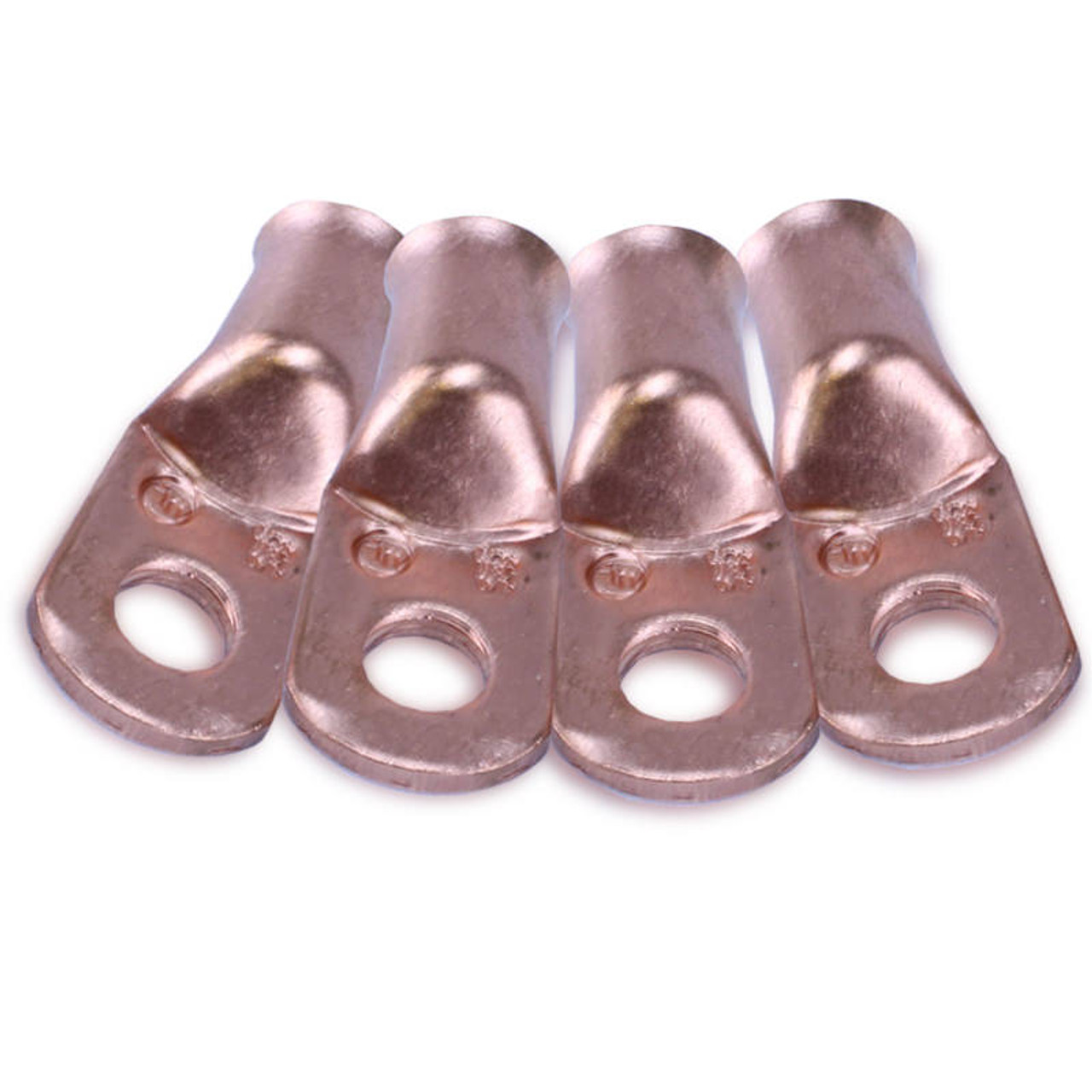 Mechman 1/0 Gauge Copper Cable End 5/16in Hole 4 Pack - MECCR10516