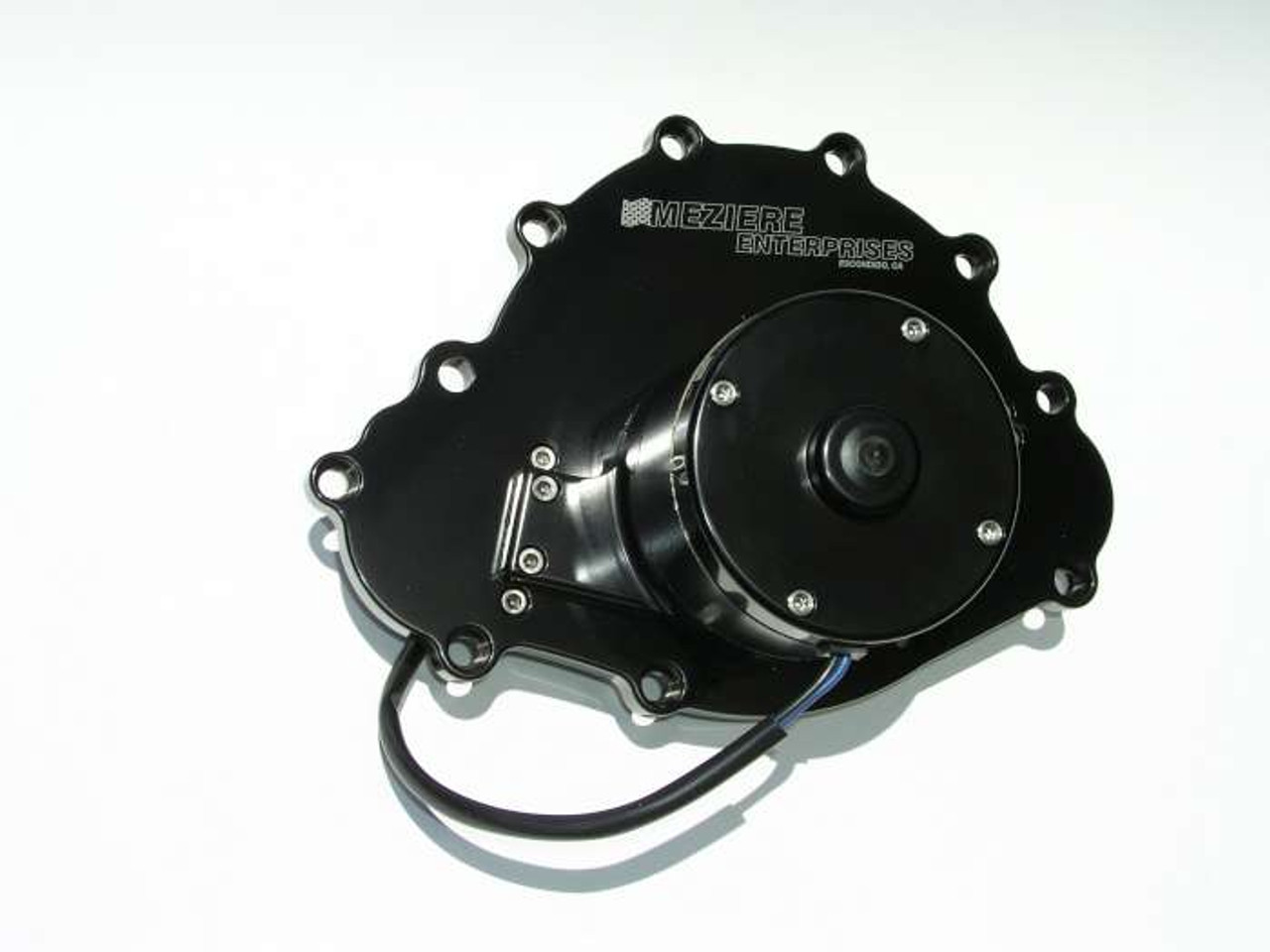 Meziere Pontiac Billet Elec. W/P Black - MEZWP103S