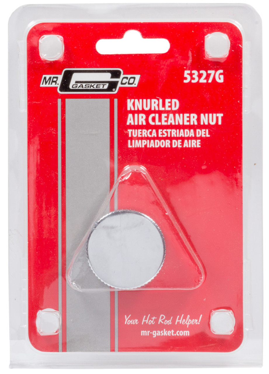 Mr. Gasket Air Cleaner Nut - Chrome Steel Knurl 1/4-20 - MRG5327G