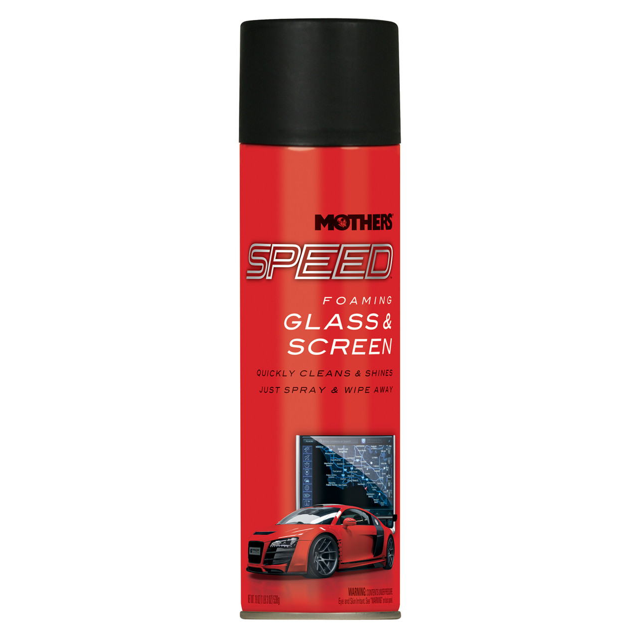 Mothers Speed Foaming Glass Cleaner 19oz. Can - MTH16619