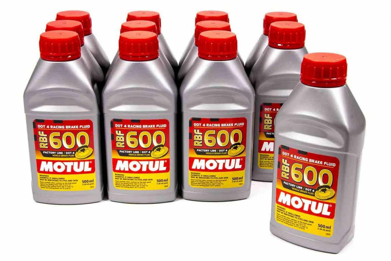 Motul RBF Brake Fluid 600 Degr ee case/12-1/2 Liter - MTL100949-12