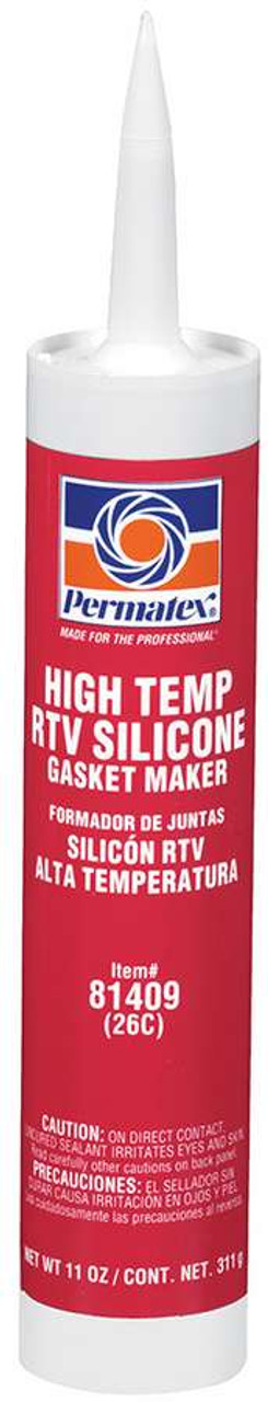 Permatex Hi-Temp RTV Silicone Red 11oz Cartridge - PEX81409