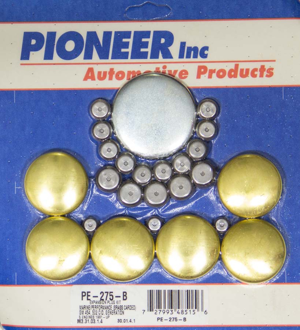 Pioneer BBC Gen V Freeze Plug Kit - Marine - Brass - PIOPE275B