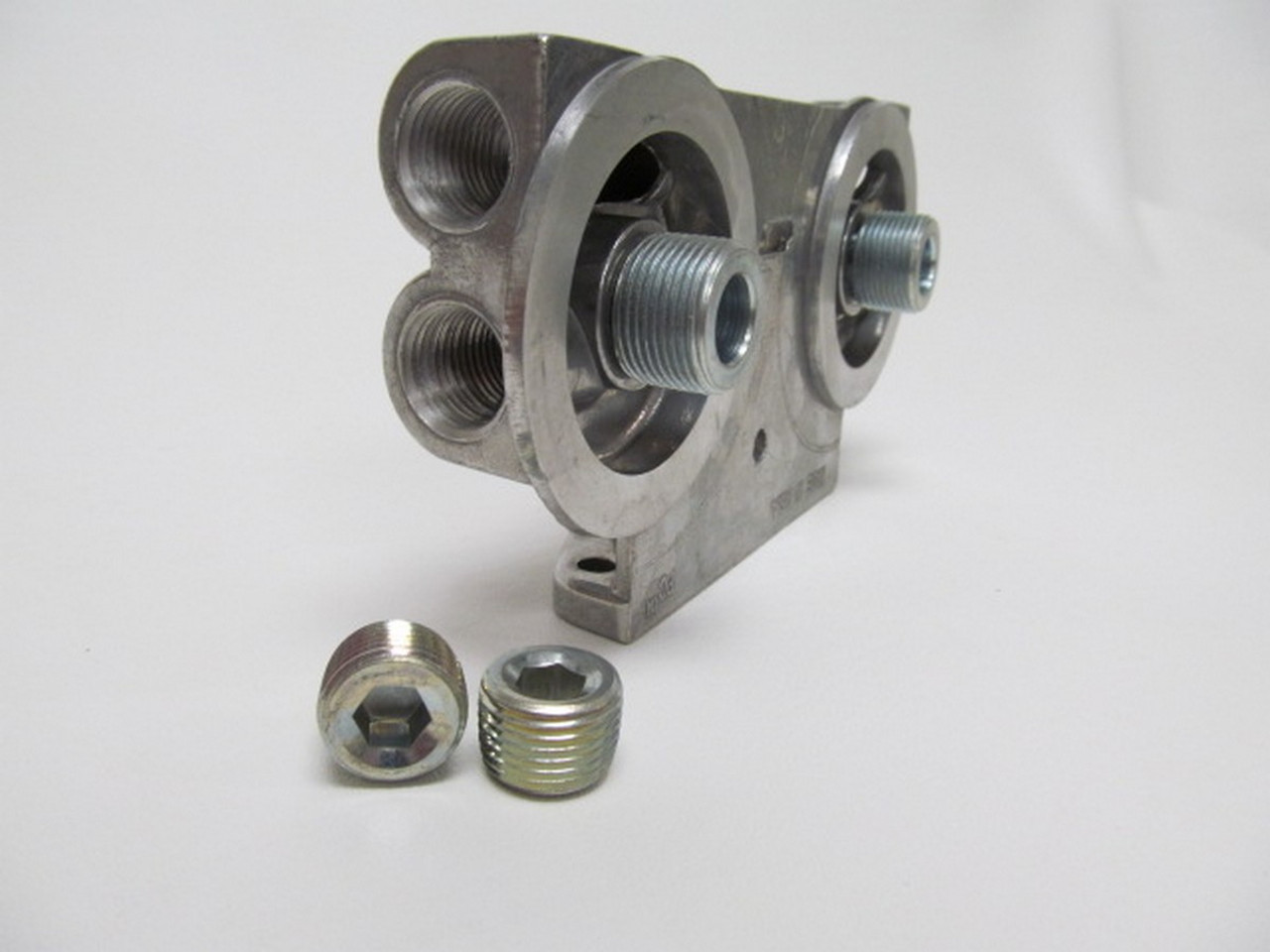 Perma-Cool Dual Oil Filter Mount 1in-12 Thread 1/2in NPT - PRM1226