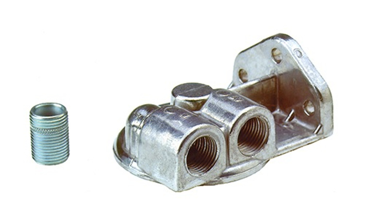 Perma-Cool Oil Filter Mount  3/4in- 16  Ports: 1/2in NPT - PRM1711