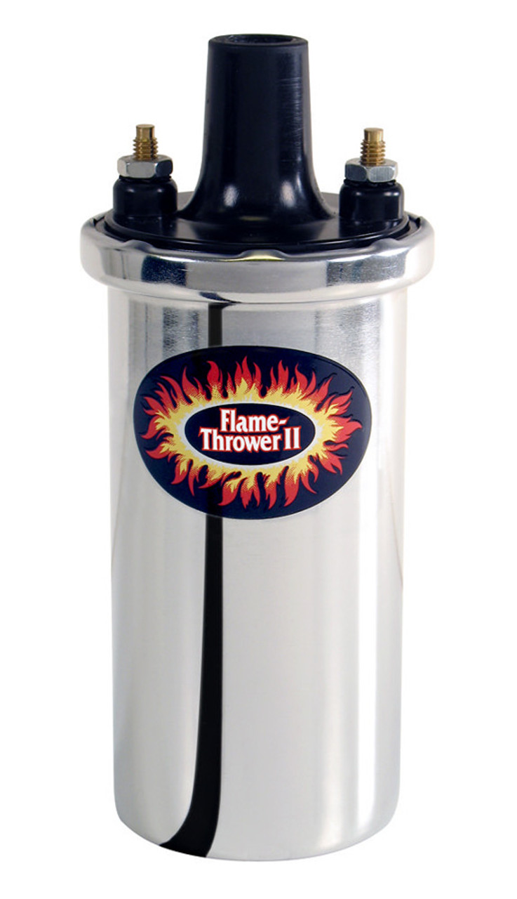 Pertronix Flame-Thrower II Coil - Chrome- Oil Filled - PRT45001