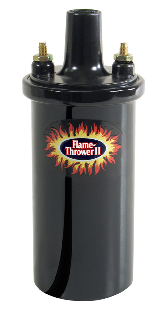 Pertronix Flame-Thrower II Coil - Black- Oil Filled - PRT45011